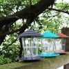 Outdoor garden hanging hummingbird feeder; retractable hummingbird feeder; bird feeder