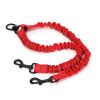 Pet Dog Double Leashes - No Tangle Dog Leash Coupler; Comfortable Shock Absorbing Reflective Bungee Lead for Nighttime Safety; Dual Dog Training Leash